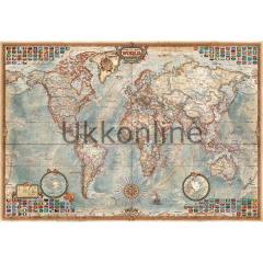 Educa 16764 Puzzle 1000 Political Map Of The World Minyatür