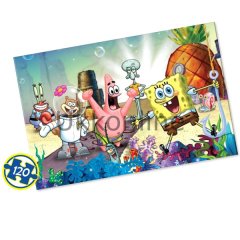 6866 SÜNGERBOB COME TOGETHER 120pcs PUZZLE