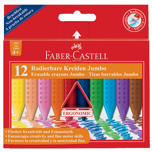 FABER MUM BOYA 12 RENK GRİP JUMBO WAX CRAYON