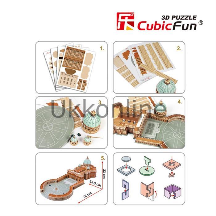 NECO 3D PUZZLE  MC092H AZİZ PETRUS BAZİLİKASI-İTALYA