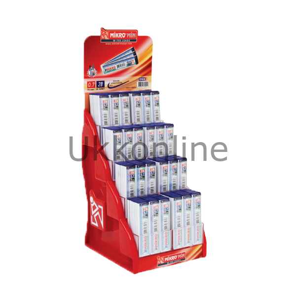 MİKRO MİN CETVELLİ O,7MM 2B 75MM 288 Lİ M-750