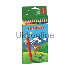 ALPİNO BOYA KALEMİ 12 RENK KLASİK UZUN