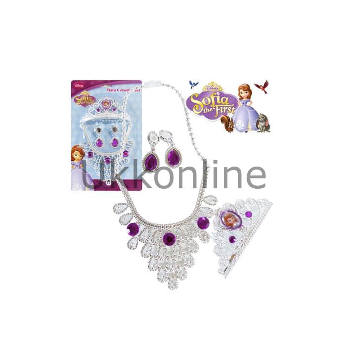 Ottonya 82526 Disney Sofia  4 Parça Taç ve Takı Set