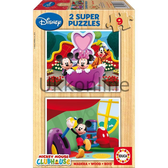 EDUCA COCUK AHSAP 2x9 PUZZLE 13467 MICKEY MOUSE CLUB HOUS