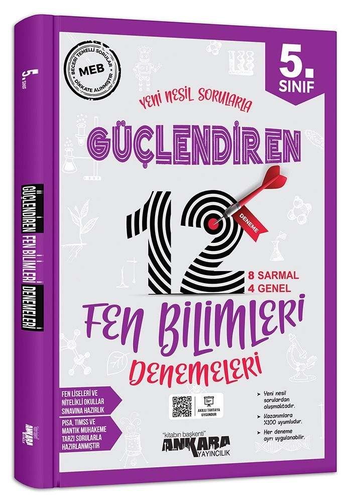 ANKARA YAYINCILIK 5.SINIF FEN BİL. GÜÇLENDİREN  12 DENEME
