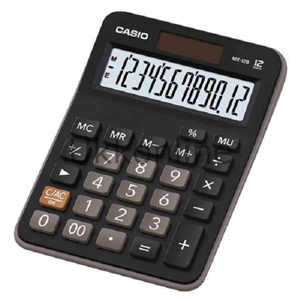 CASİO HESAP MAKİNESİ MX-12-B 12 HANE