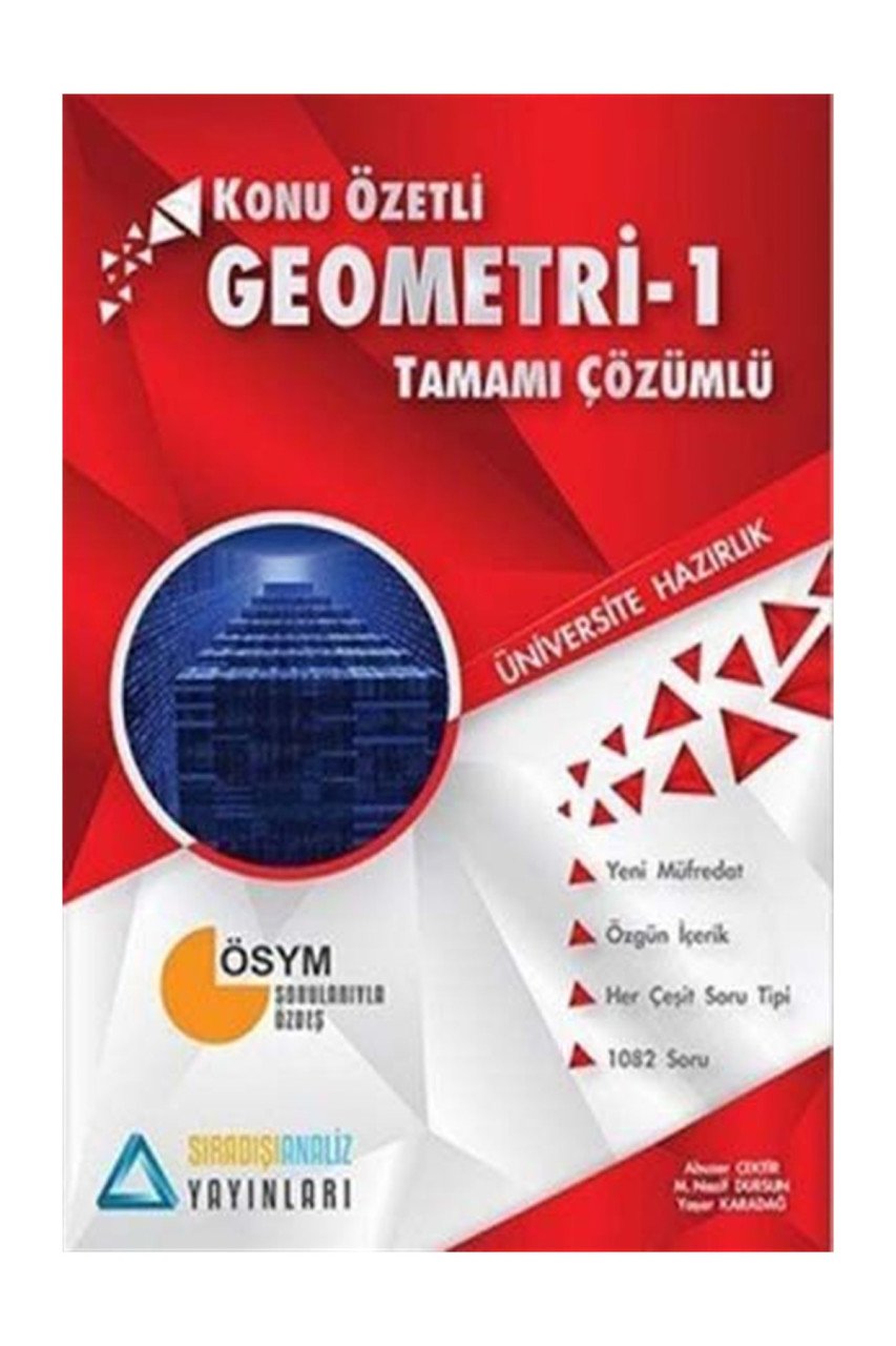 TYT Geometri Sıradışı Analiz Tamamı Çözümlü Konu Özetli  Yaşar Karadağ