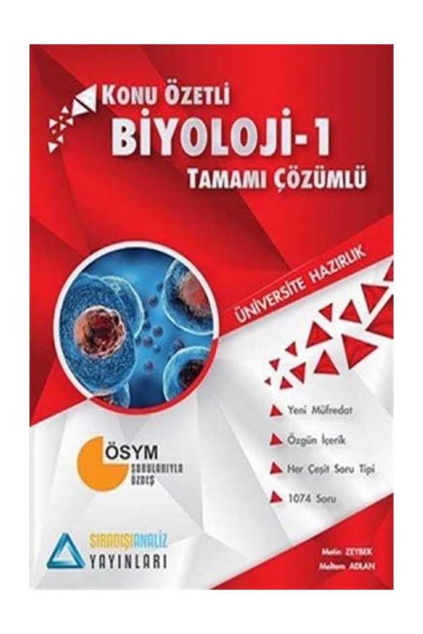 TYT Biyoloji Sıradışı Analiz Tamamı Çözümlü Konu Özetli Metin Zeybek