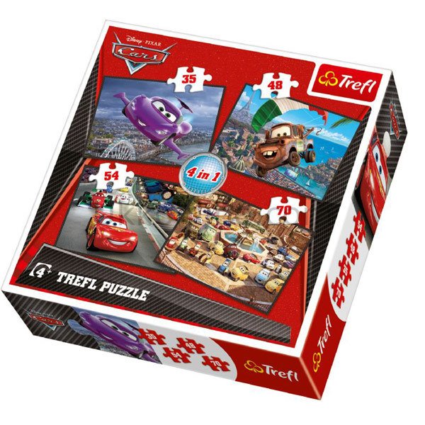 34107 4LÜ PUZZLE CARS