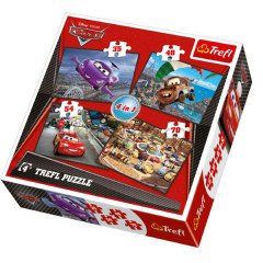 34107 4LÜ PUZZLE CARS