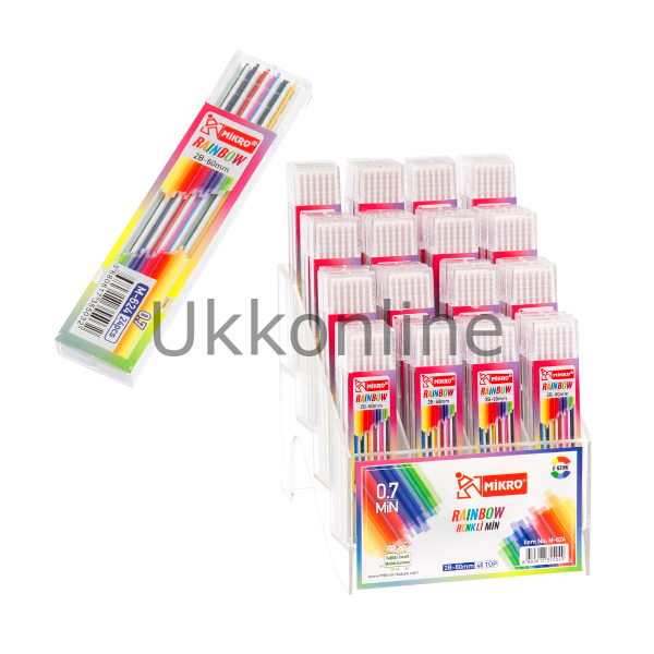 MİKRO MİN RENKLİ 0,7MM 60MM M-624 48
