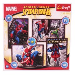 34120 4LÜ PUZZLE MICKEY SPIDERMAN
