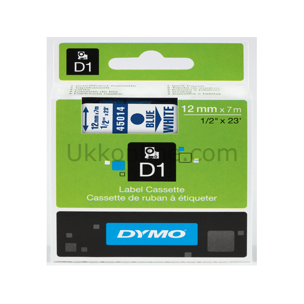 DYMO D1 ŞERİT S0720540 12-7Mt  BEYAZ-MAVİ 45014