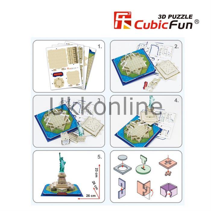 NECO 3D PUZZLE  C080H ÖZGÜRLÜK ANITI-ABD