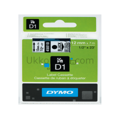 DYMO D1 ŞERİT S0720500 12-7Mt  ŞEFFAF-SİYAH 45010