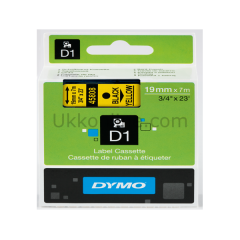 DYMO D1 ŞERİT S0720880 19-7Mt  SARI-SİYAH 45808