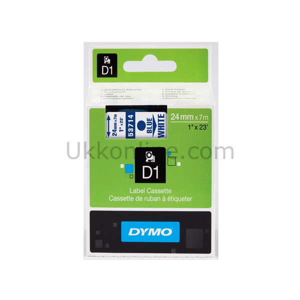 DYMO D1 ŞERİT S0720940 24-7Mt  BEYAZ-MAVİ 53714