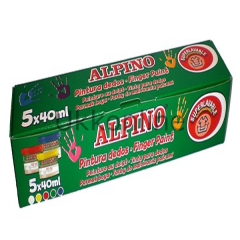ALPİNO PARMAK BOYA 5 RENK-40 ML