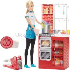 DMC36 BARBIE MAKARNA ŞEFİ ve MUTFAK OYUN SETİ