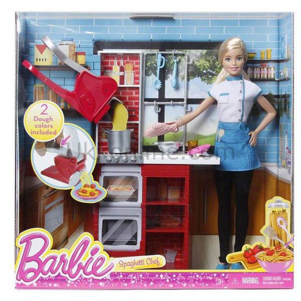 DMC36 BARBIE MAKARNA ŞEFİ ve MUTFAK OYUN SETİ