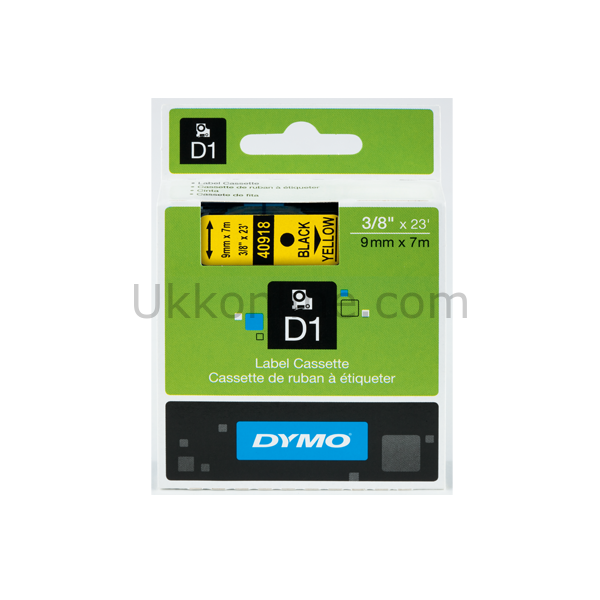 DYMO D1 ŞERİT S0720730 9-7Mt  SARI-SİYAH 40918
