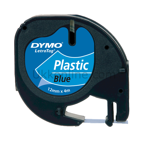 DYMO LETRATAG PLASTİK ŞERİT 12-4Mt  MAVİ 91205