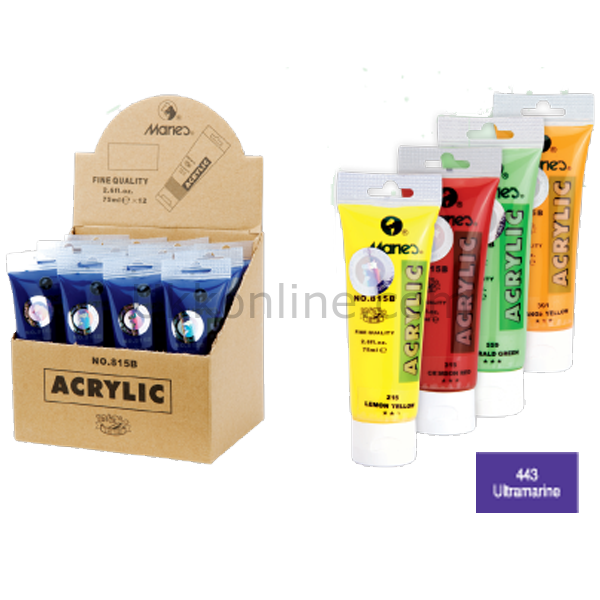 MARİES AKRİLİK BOYA 815 443 75ml ULTRAMARİNE
