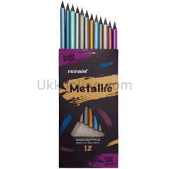 MONAMİ BOYA KALEMİ 12 RENK METAL