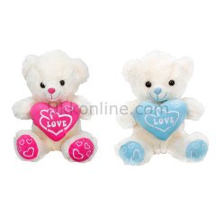 1000 SUN SK.PELUŞ AYI OTURAN LOVE KALPLİ 30CM -JNH