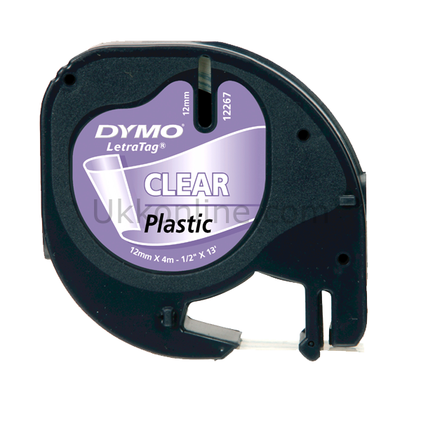 DYMO LETRATAG PLASTİK ŞERİT 12-4Mt  ŞEFFAF 12267