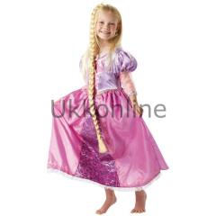 Rapunzel Çocuk Kostüm 7-8 Yaş