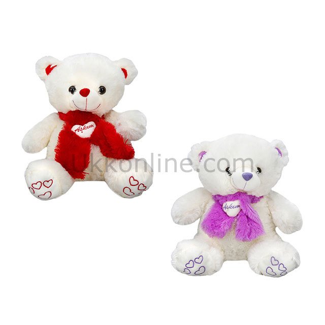 1006 SUN SK.PELUŞ AYI OTURAN ATKILI 38CM-JNH