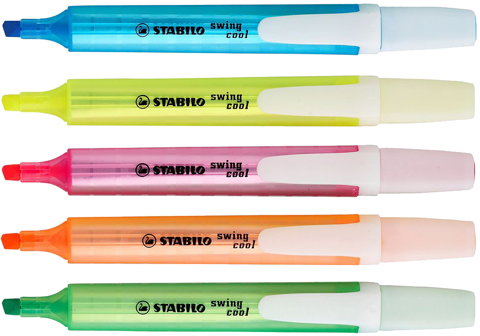 STABILO BOSS  SWING COOL  SERİSİ HIGHLIGHTER 5 ADET  SET 2020