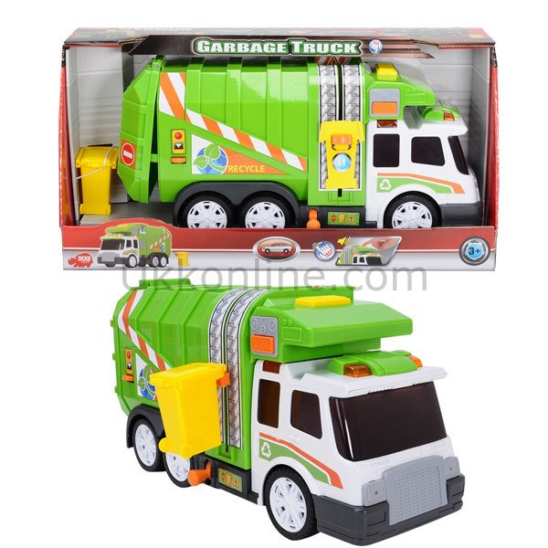 3308357 DICKIE GARBAGE TRUCK 39CM  SESLİ-IŞIKLI