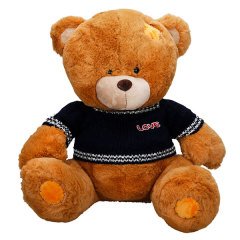 1008 SUN SK.PELUŞ AYI OTURAN KAZAKLI 42CM -JNH