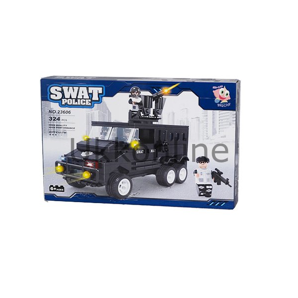 0131-23606-K BRICKS 324 PARÇA SWAT POLİS SETİ