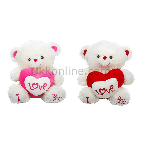 1017 SUN SK.PELUŞ AYI OTURAN LOVE KALPLİ 43CM -JNH