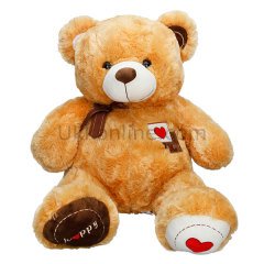 1018 SUN SK.PELUŞ AYI OTURAN KURDELALI 50CM -JNH