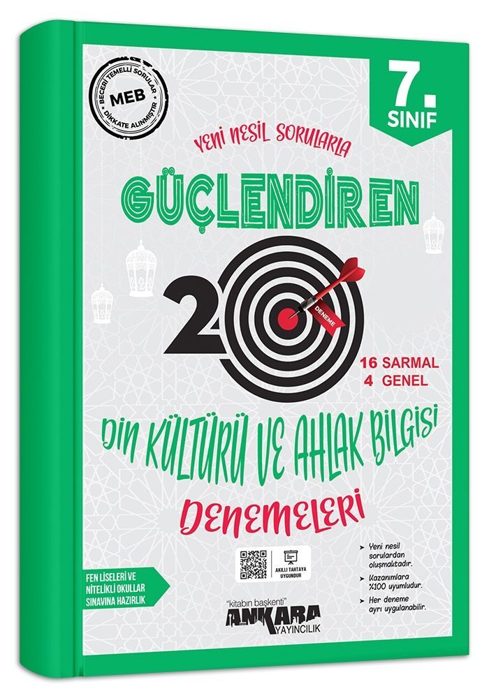 7.SINIF DİN KÜL.VE AHL BİL. GÜÇLENDİREN 20 DENEME  ANKARA YAYINCILIK