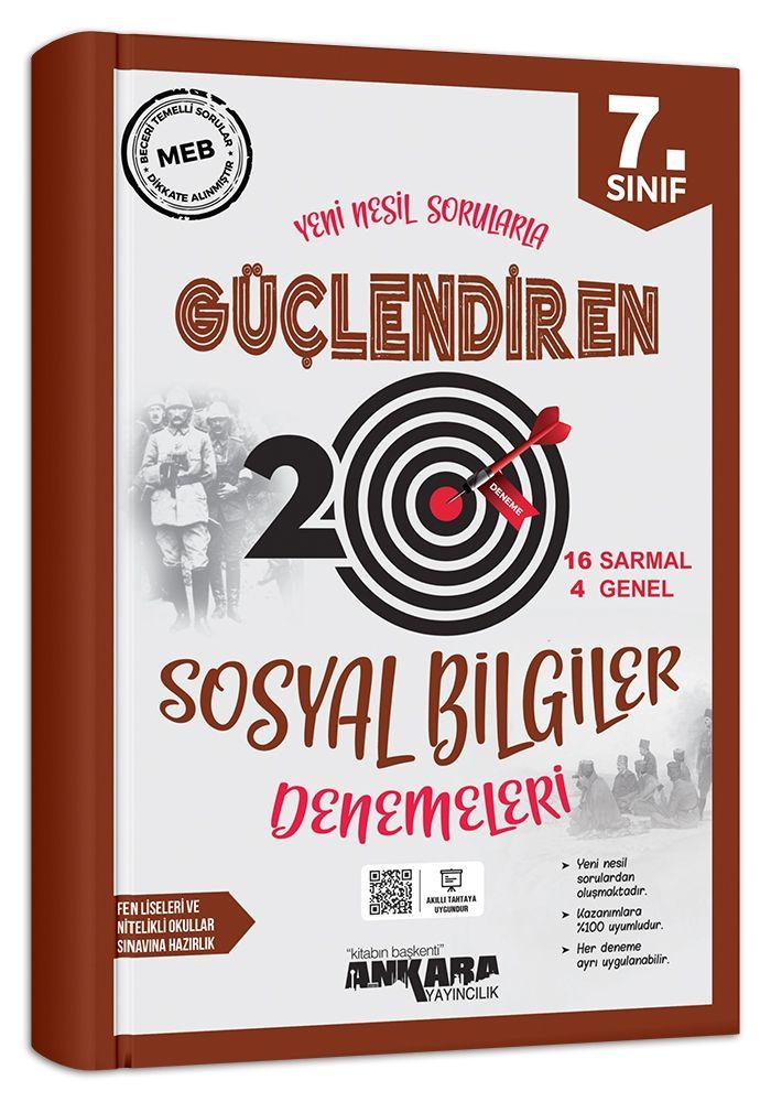 7.SINIF SOSYAL BİL. GÜÇLENDİREN 20 DENEME ANKARA YAYINCILIK