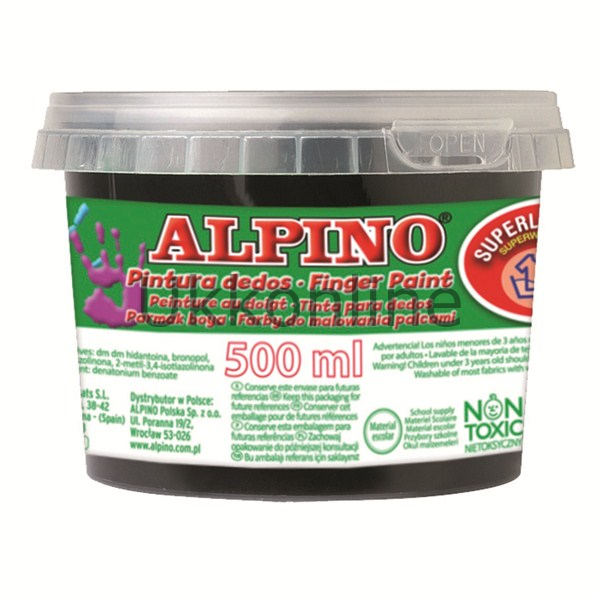 ALPİNO PARMAK BOYA DD 76 500gr SİYAH