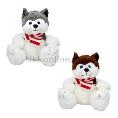 1030 SUN SK.PELUŞ KÖPEK OTURAN HUSKY ATKILI -JNH
