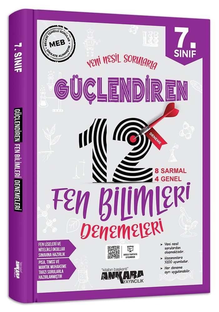 7.SINIF FEN BİL. GÜÇLENDİREN 12 DENEME ANKARA YAYINCILIK