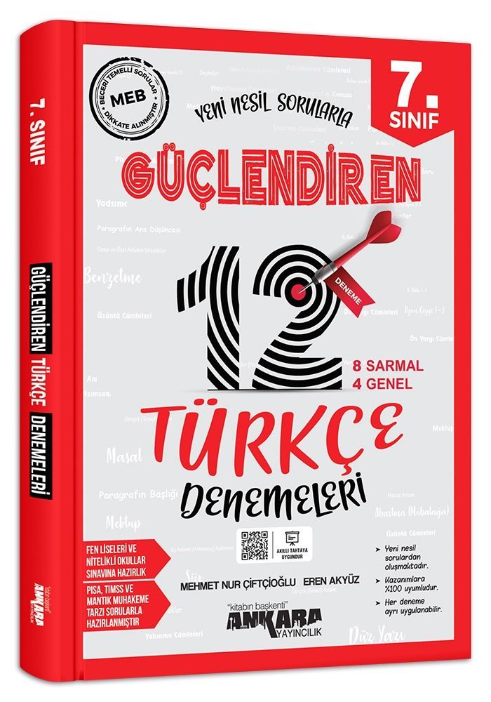 7.SINIF TÜRKÇE GÜÇLENDİREN 12 DENEME ANKARA YAYINCILIK