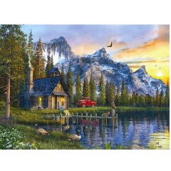 1024 DAĞEVİNDE GÜNBATIMI-SUNSET CABIN