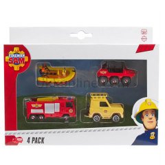 3099630 FIREMAN SAM 4 PACK  2ASST BOX