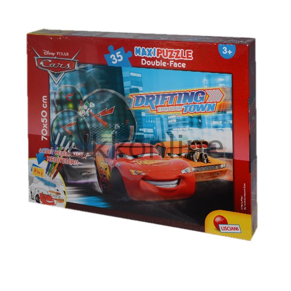 56736 CARS 35 PCS MAXİ KALEMLİ PUZZLE