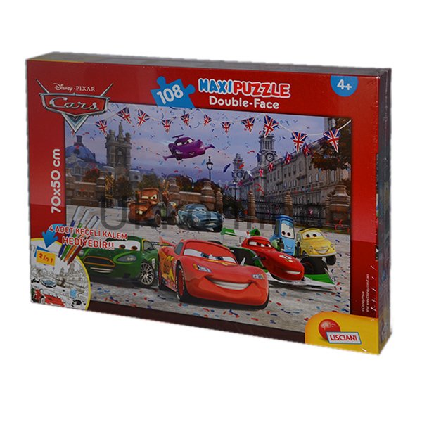 56767FR CARS 108 PCS MAXİ KALEMLİ PUZZLE
