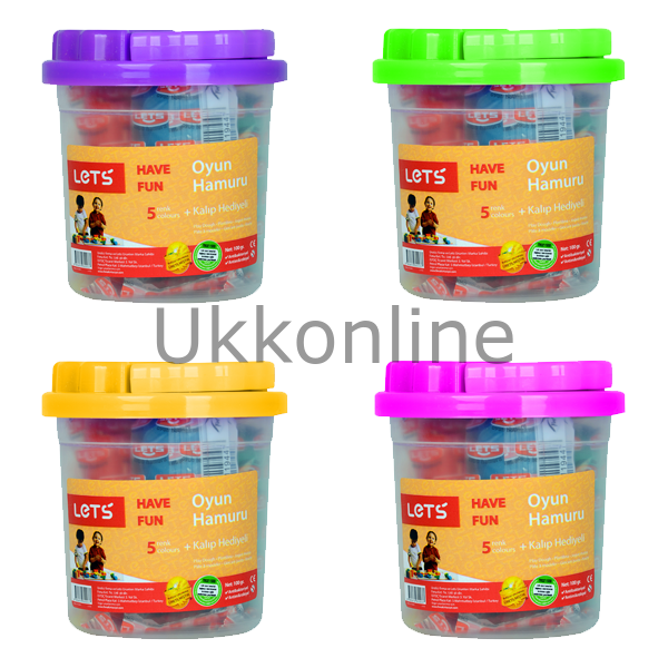 LETS OYUN HAMUR 5 RENK 100gr + KALIP HEDİYE
