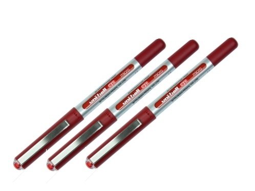 Uniball EYE micro 0.5 Roller Kalem 3'lü Kırmızı